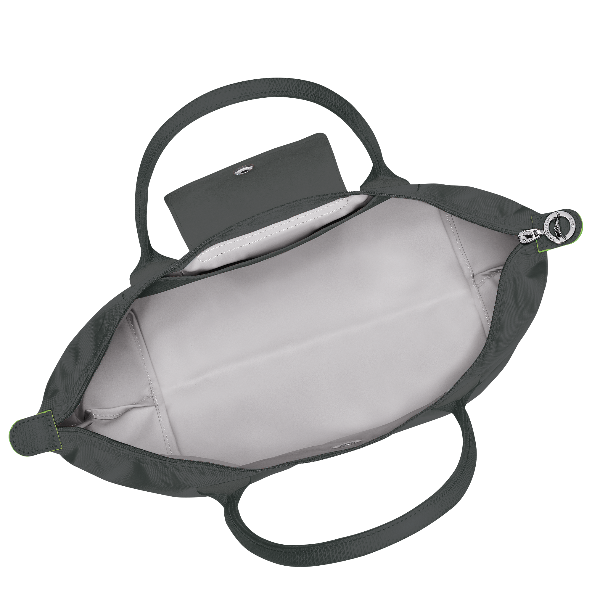 Túi Longchamp Le Pliage Green M Tote Bag 'Graphite' L2605919P66 - Ảnh 5