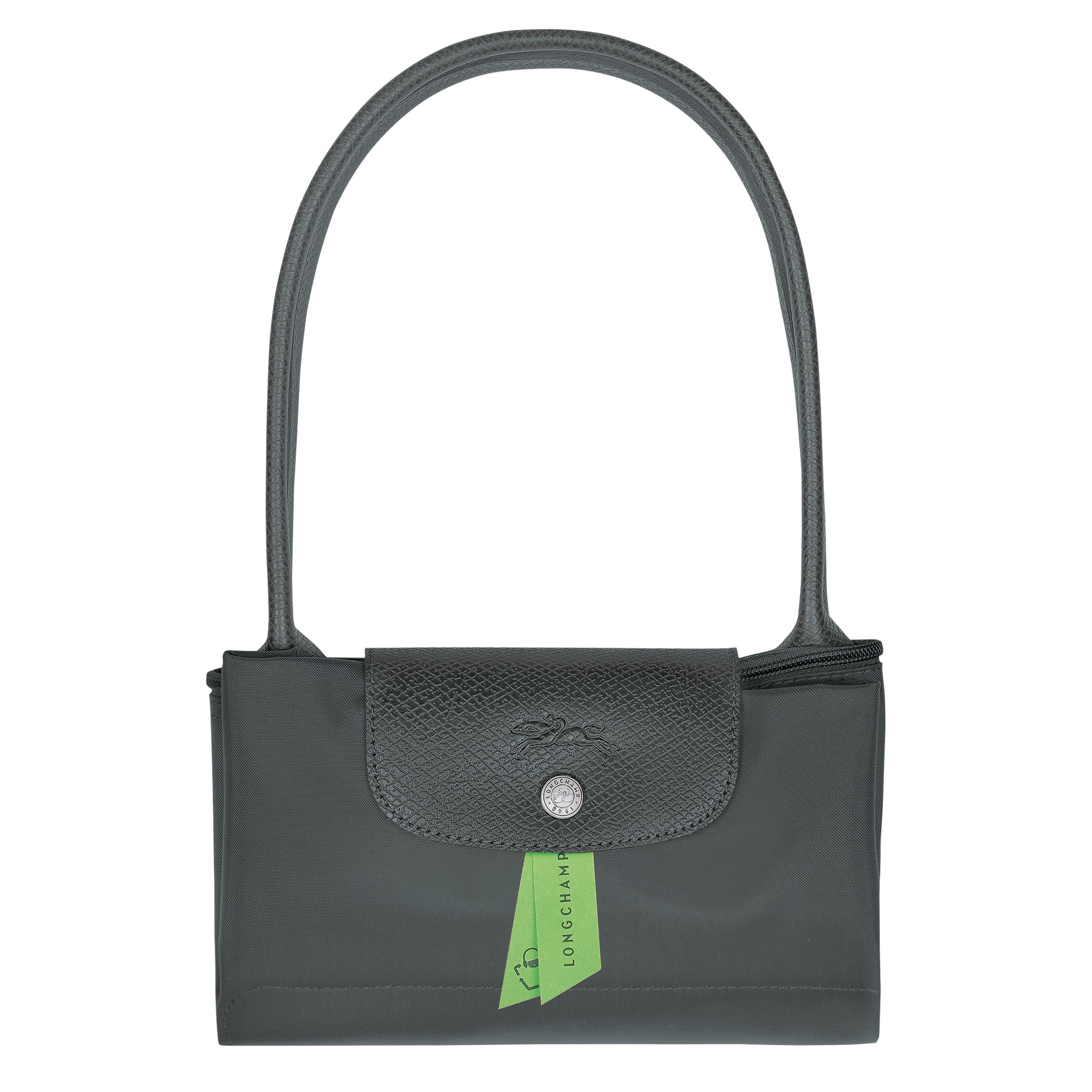 Túi Longchamp Le Pliage Green M Tote Bag 'Graphite' L2605919P66 - Ảnh 6