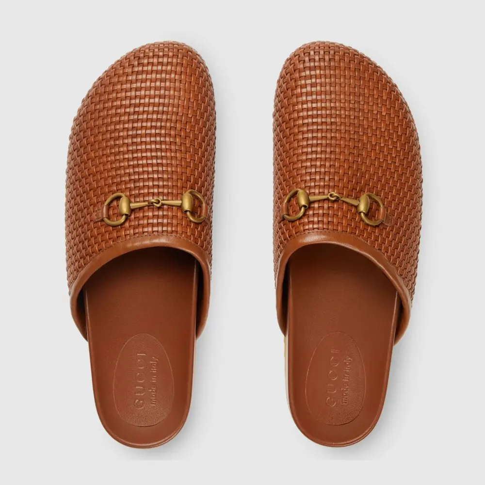 Dép Gucci Horsebit Slipper ‘Brown Crochet’ 746321-AACAX-2535 - Ảnh 3