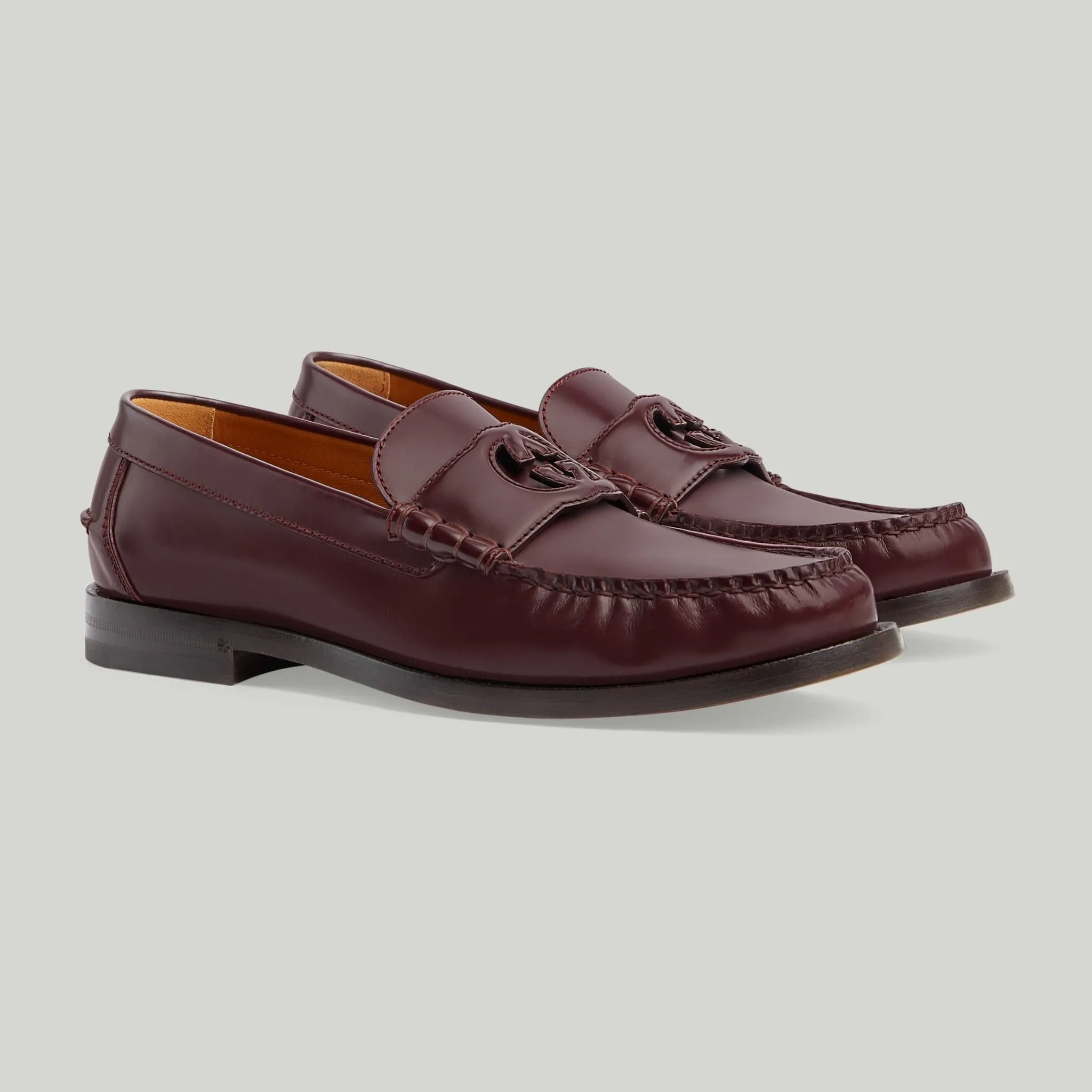 Giày Gucci Interlocking G Loafer ‘Bordeaux’ 738470-17X00-6039 - Ảnh 4