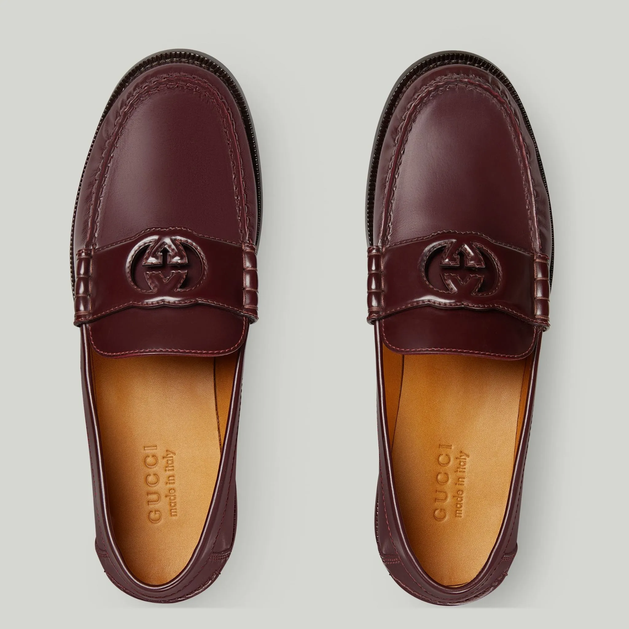 Giày Gucci Interlocking G Loafer ‘Bordeaux’ 738470-17X00-6039 - Ảnh 5