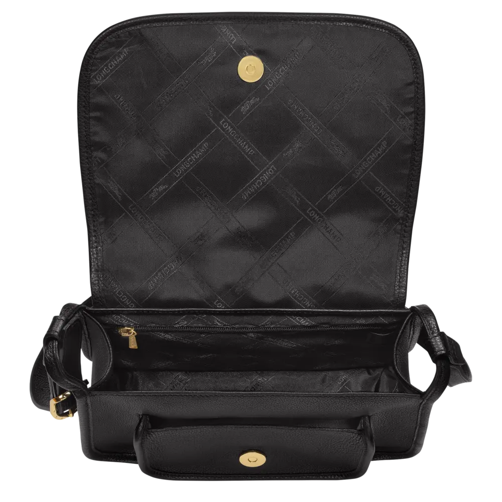 Túi Longchamp Le Foulonné M Crossbody Bag 'Black' 10135021001 - Ảnh 5
