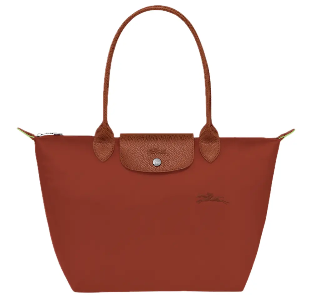 Túi Longchamp Le Pliage Green M Tote Bag 'Chestnut' L2605919404