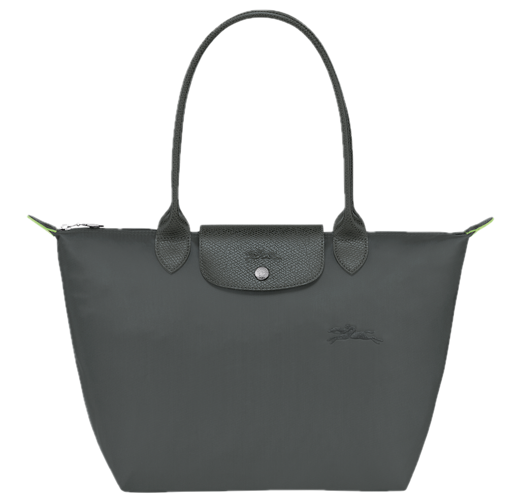 Túi Longchamp Le Pliage Green M Tote Bag 'Graphite' L2605919P66