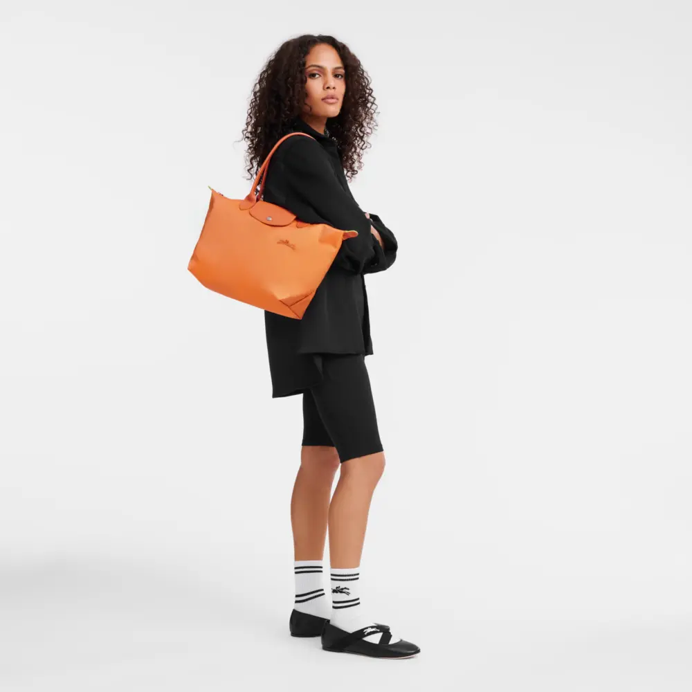Alternative view of Túi Longchamp Le Pliage Green M Tote Bag 'Orange' L2605919P54
