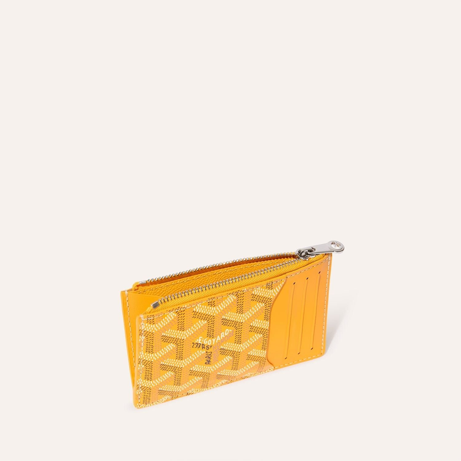 Ví Goyard Bourbon Zipped Card Holder ‘Yellow’ BOURBOPMLTY08CL08P - Ảnh 3
