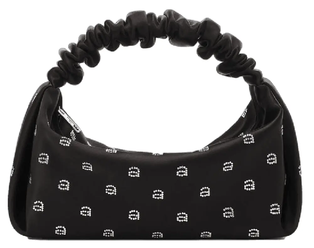 Túi Alexander Wang Hotfix Scrunchie Mini Bag In Satin 'Black' 20123R30T001