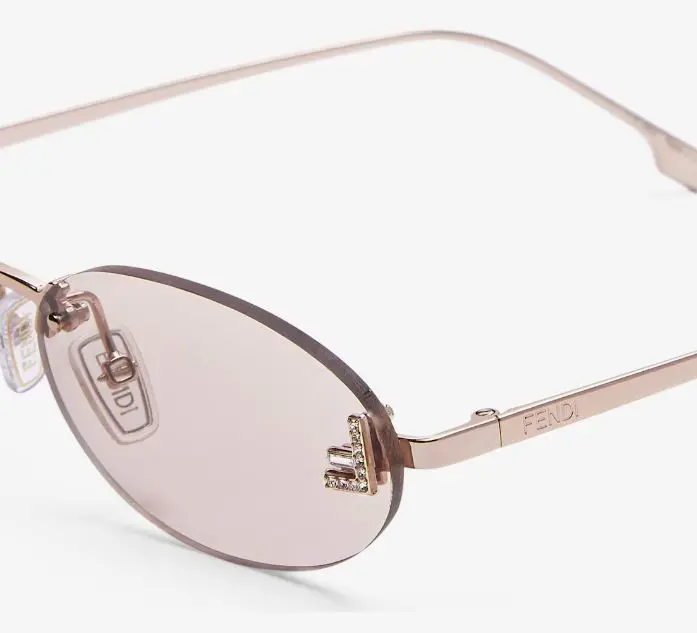 Alternative view of Kính Fendi First Crystal Coloured 'Rose Gold' FOL043V1TF1PFS