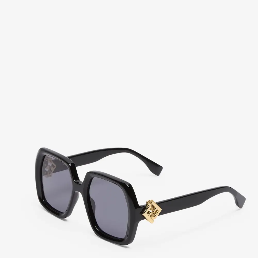 Kính Fendi FF Diamonds Acetate Sunglasses 'Black' FOL091V1PF1PW9 - Ảnh 3