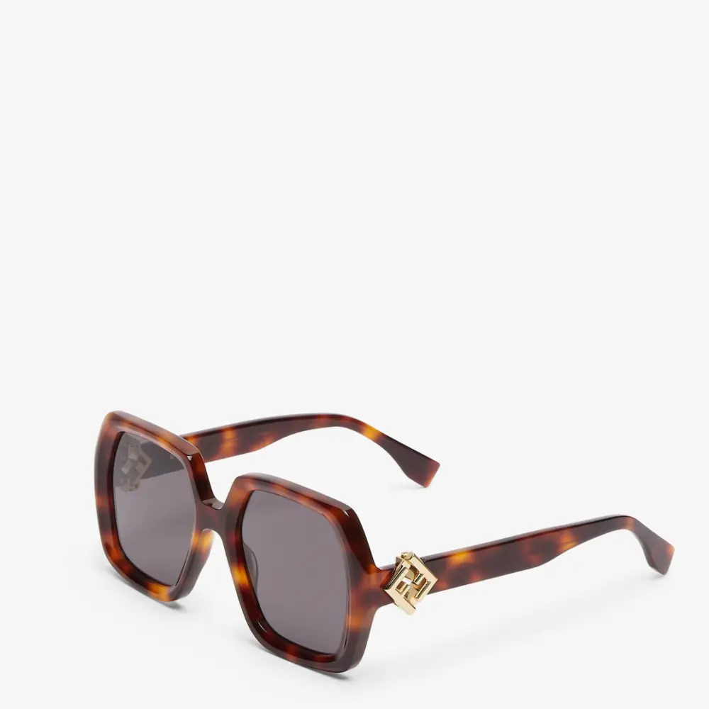 Kính Fendi FF Diamonds Acetate Sunglasses 'Brown' FOL091V1PF1PWA - Ảnh 3