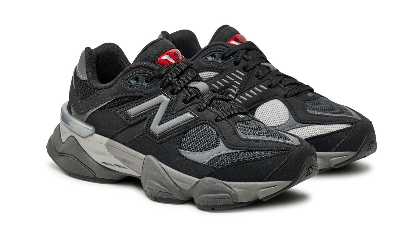 Alternative view of Giày New Balance 9060 GS ‘Black Grey’ GC9060BK