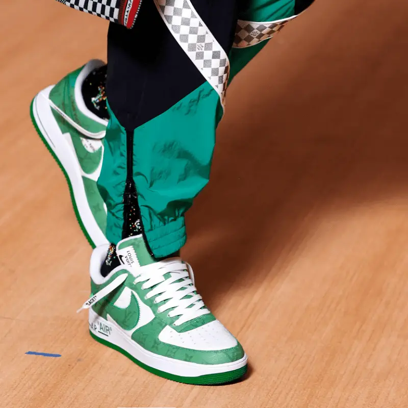 Giày Nike Air Force 1 Low x Louis Vuitton Virgil Abloh ‘White Green’ 1A9V9V - Ảnh 6