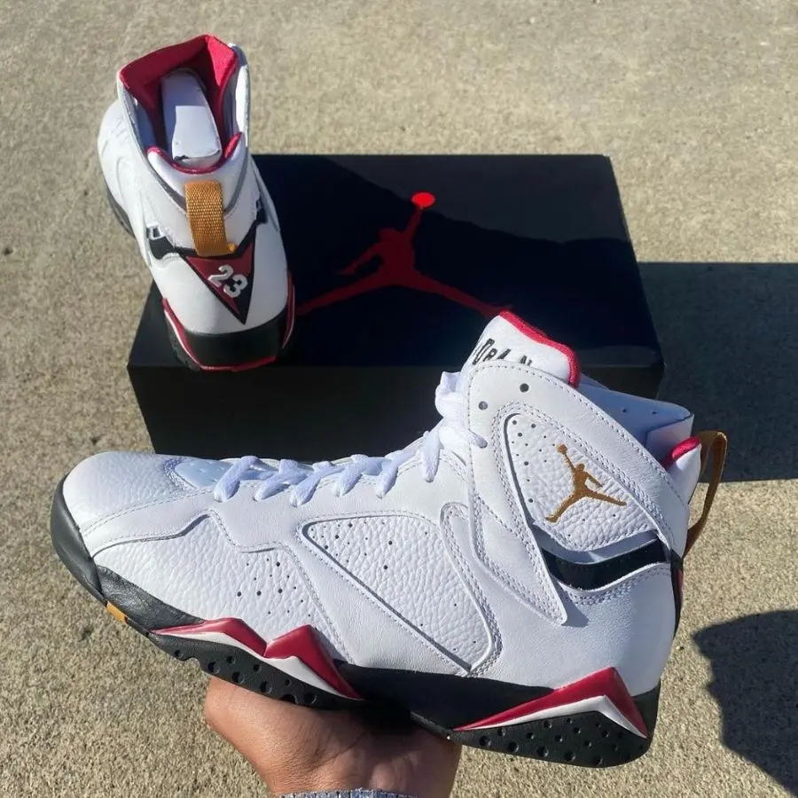 Giày Nike Air Jordan 7 Retro 2022 ‘Cardinal’ CU9307-106 - Ảnh 7
