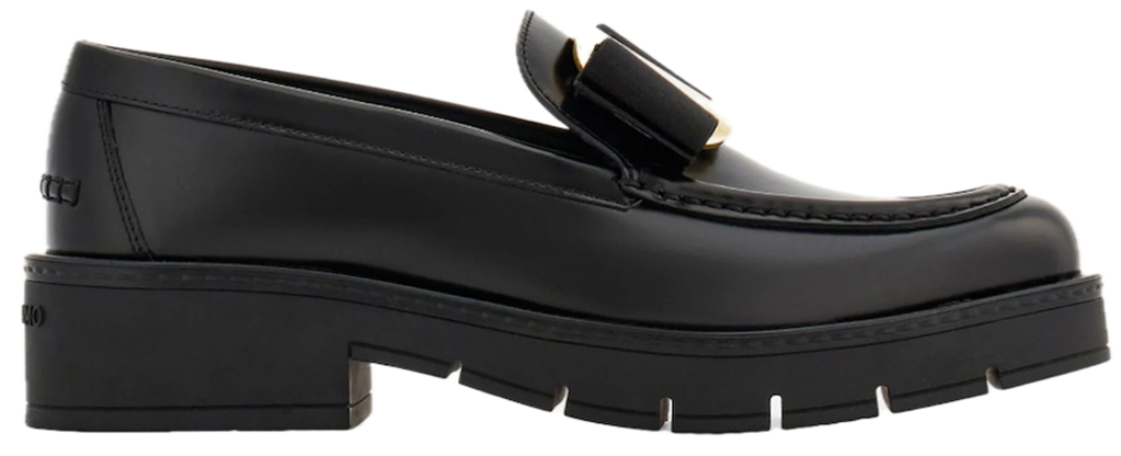 Giày Salvatore Ferragamo Chunky Vara Bow Loafer ‘Black’ 01J060-777353