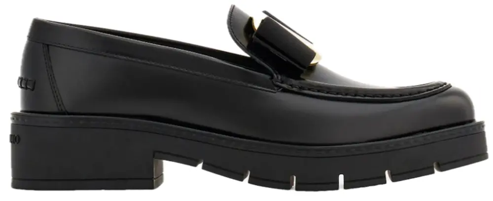 Giày Salvatore Ferragamo Chunky Vara Bow Loafer ‘Black’ 01J060-777353