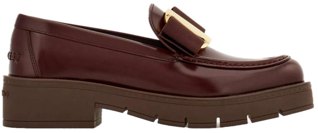 Giày Salvatore Ferragamo Chunky Vara Bow Loafer ‘Oxblood’ 01J060-777355