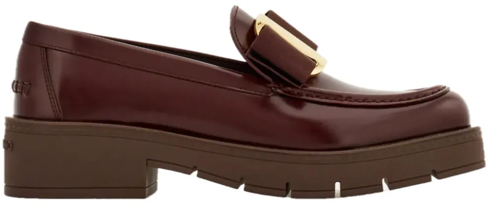 Giày Salvatore Ferragamo Chunky Vara Bow Loafer ‘Oxblood’ 01J060-777355