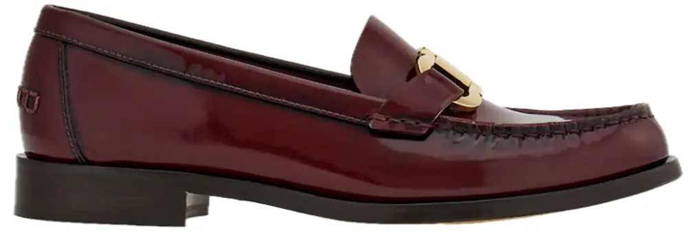 Giày Salvatore Ferragamo Moccasin Gancini Ornament ‘Burgundy’ 01H443-769633