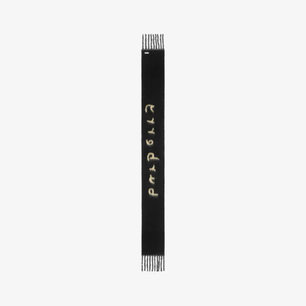 Khăn Burberry Reversible Logo Alpaca Wool Blend Scarf 'Candle' 80972131 - Ảnh 7