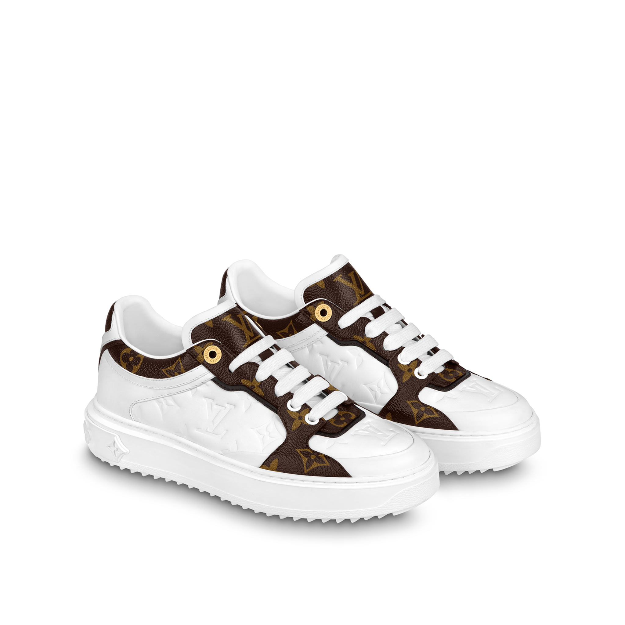 Giày Louis Vuitton Time Out Trainers ‘White’ 1AAWFP - Ảnh 2