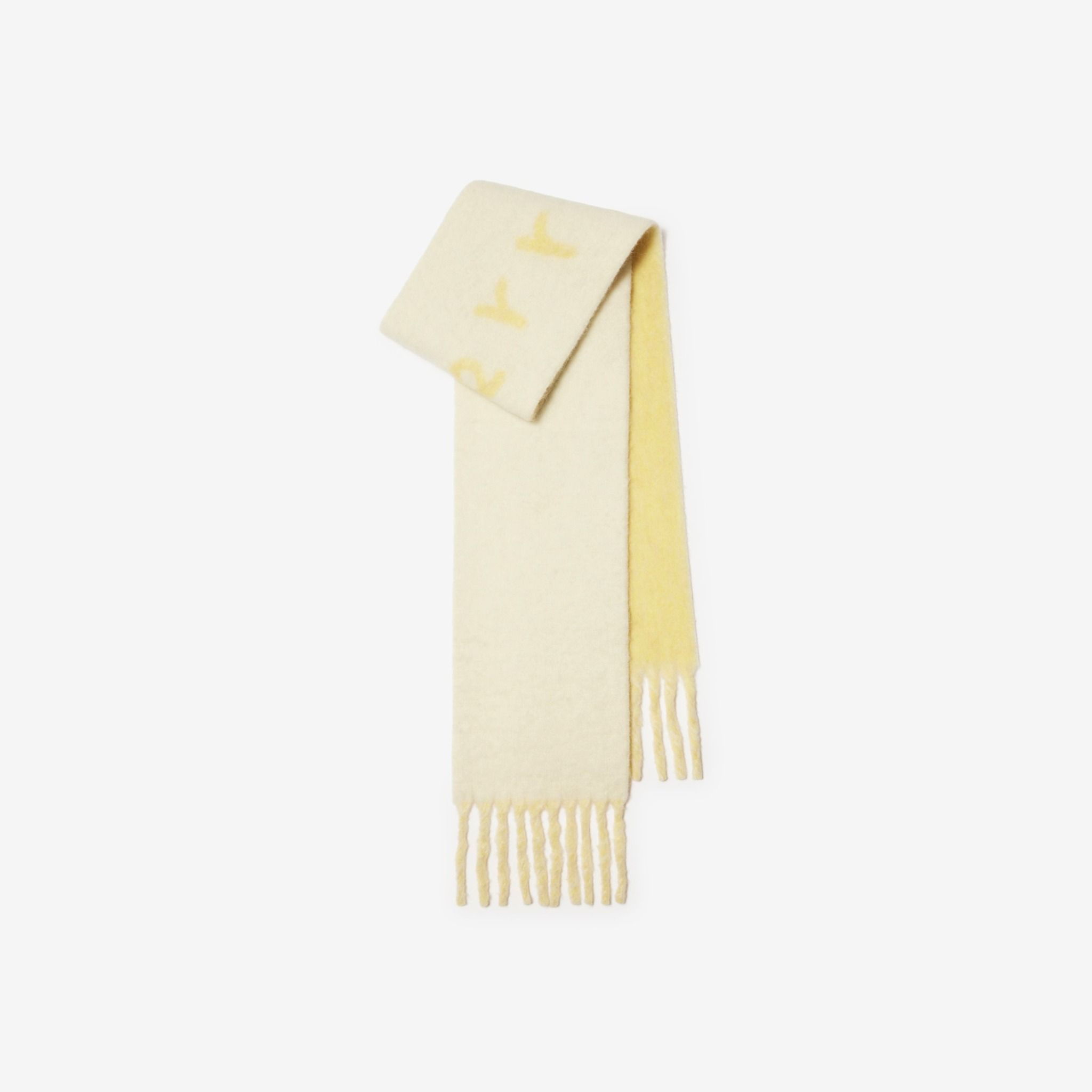 Khăn Burberry Reversible Logo Alpaca Wool Blend Scarf 'Sandstone' 80972111 - Ảnh 6