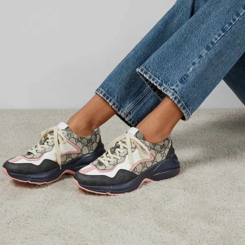 Alternative view of Giày Gucci Rhyton Trainer ‘Beige’ 692902-UIQ30-1061‎