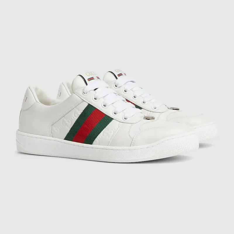 Alternative view of Giày Gucci Screener ‘White Leather’ 798854-AADU0-9094