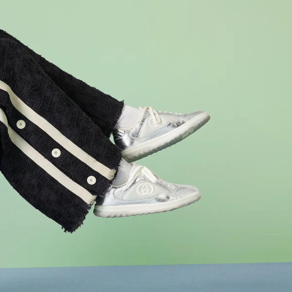 Alternative view of Giày Gucci Mac80 Trainer ‘Silver’ 750834-AACA9-8141