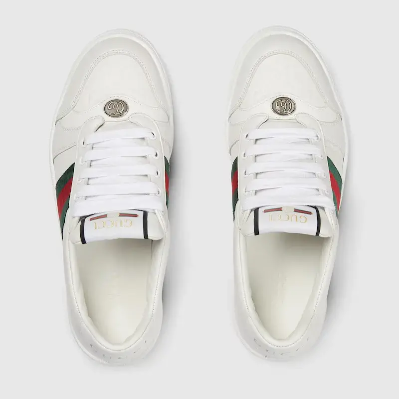 Giày Gucci Screener ‘White Leather’ 798854-AADU0-9094 - Ảnh 4