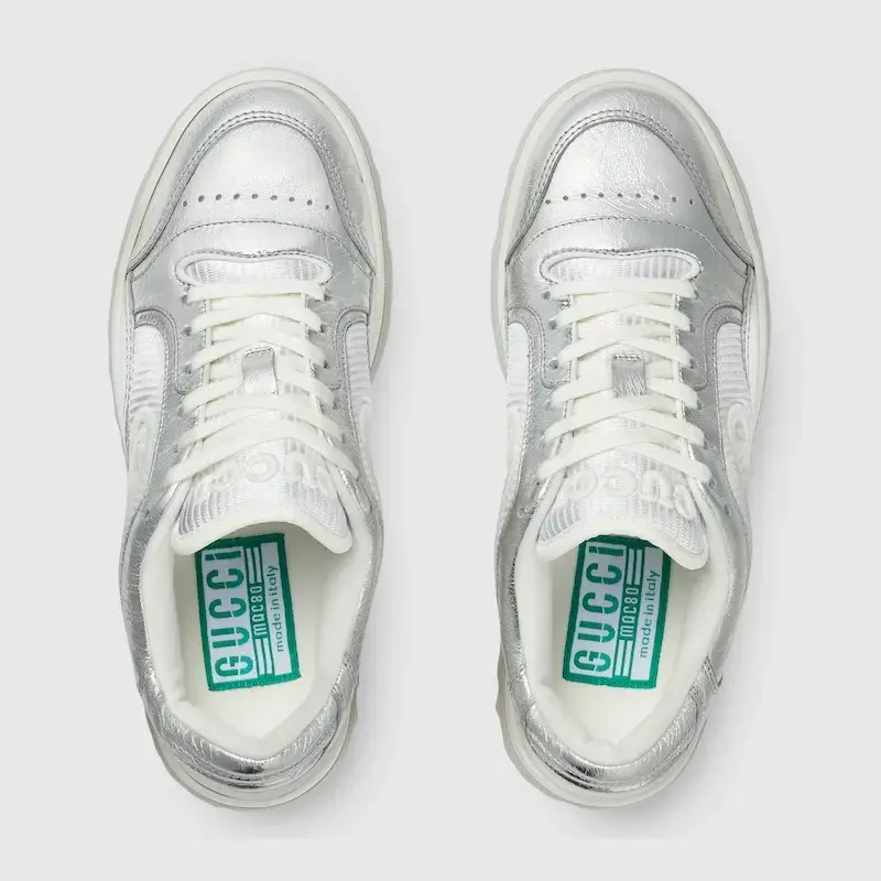 Giày Gucci Mac80 Trainer ‘Silver’ 750834-AACA9-8141 - Ảnh 5
