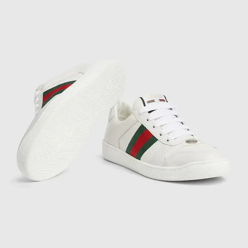 Giày Gucci Screener ‘White Leather’ 798854-AADU0-9094 - Ảnh 5