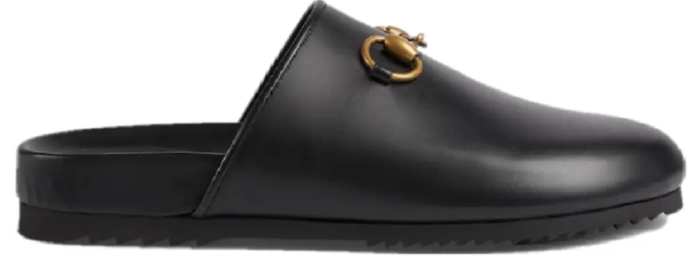 Giày Gucci Horsebit Slipper ‘Black Leather’ 749752-1W600-1000
