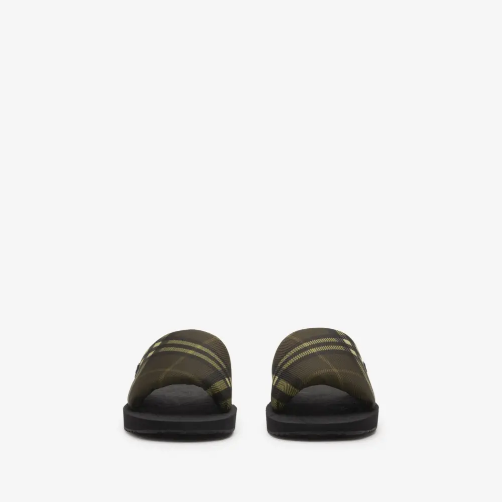 Dép Burberry Check Trek Slides ‘Heath’ 80978901 - Ảnh 4