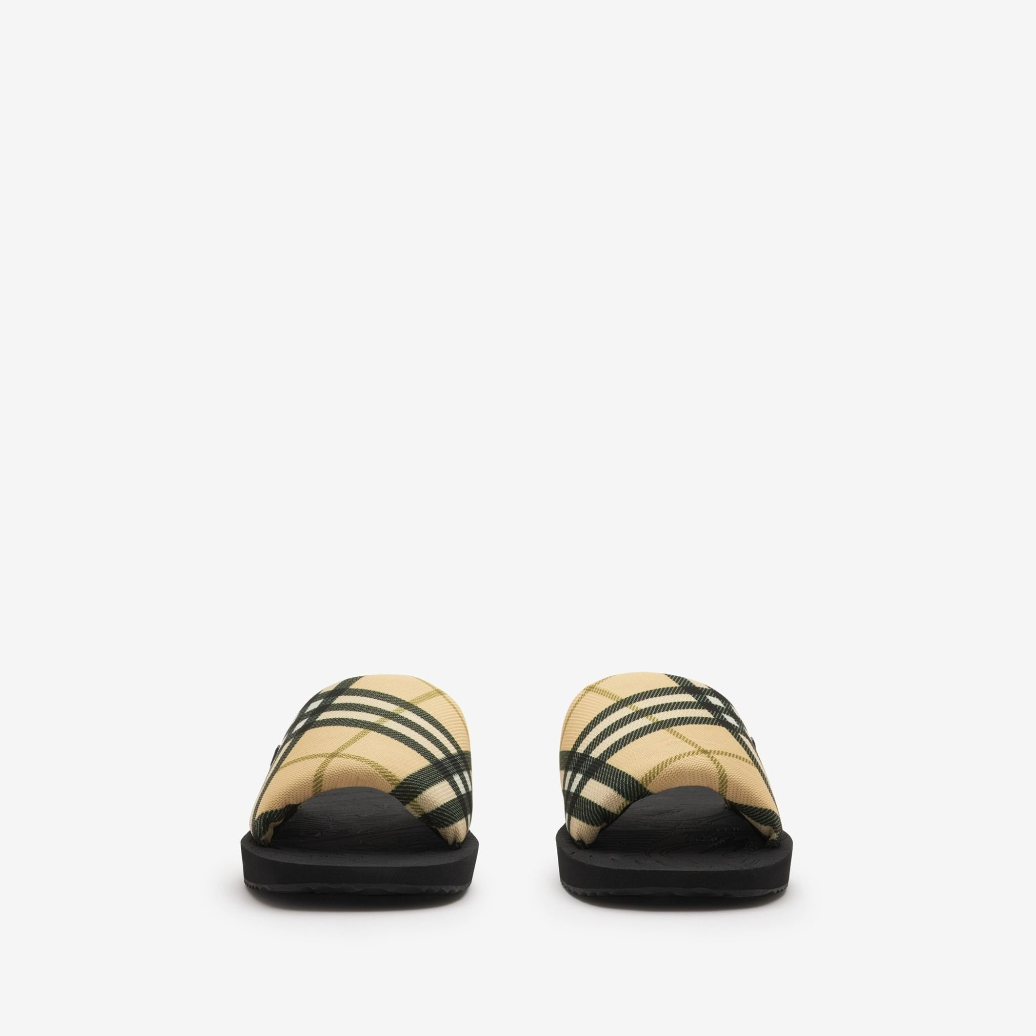 Dép Burberry Check Trek Slides ‘Grain’ 80994221 - Ảnh 4