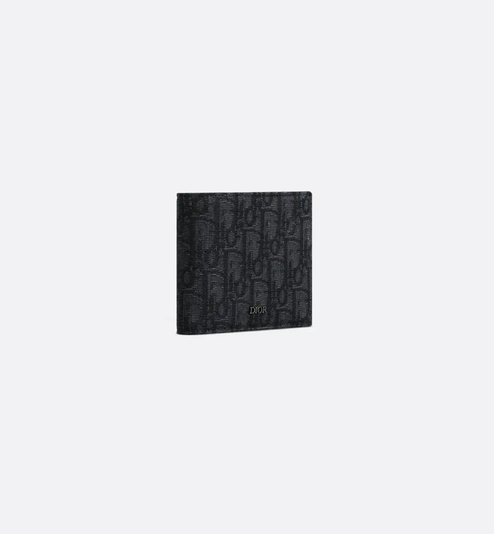 Ví Dior Compact Wallet 'Black' 2OBBC027YSE-H03E - Ảnh 3