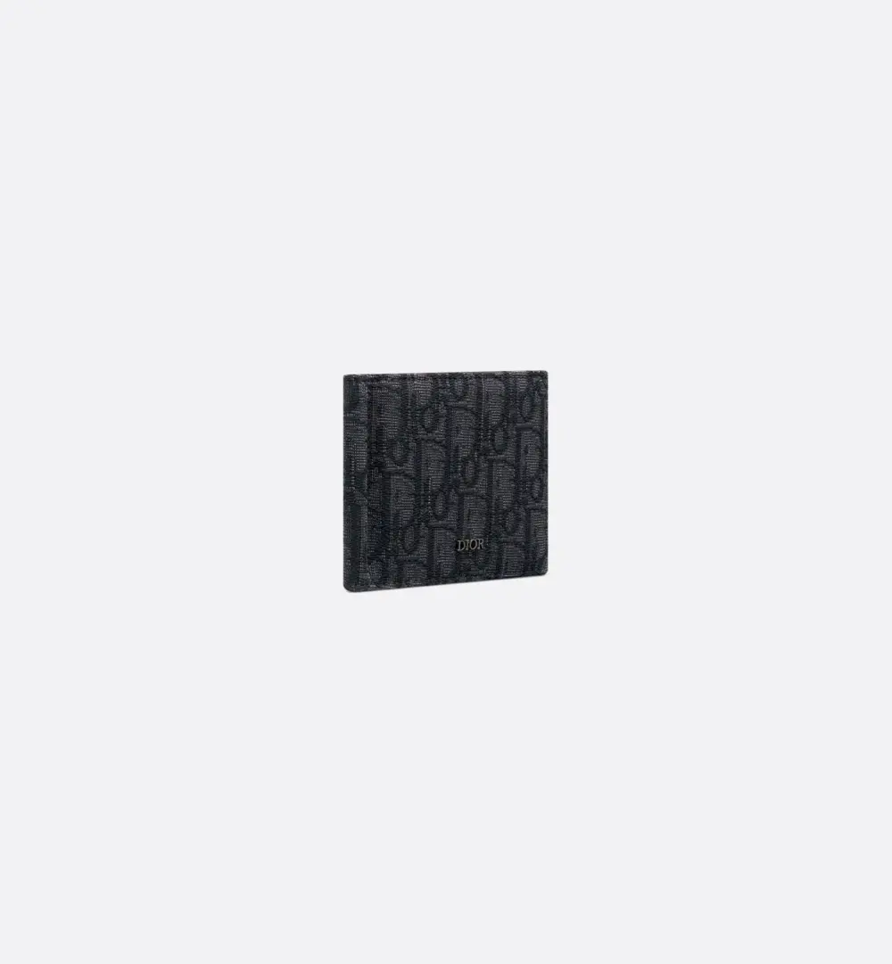 Ví Dior Wallet With Money Clip 'Black' 2ESBH069YSE-H03E - Ảnh 3