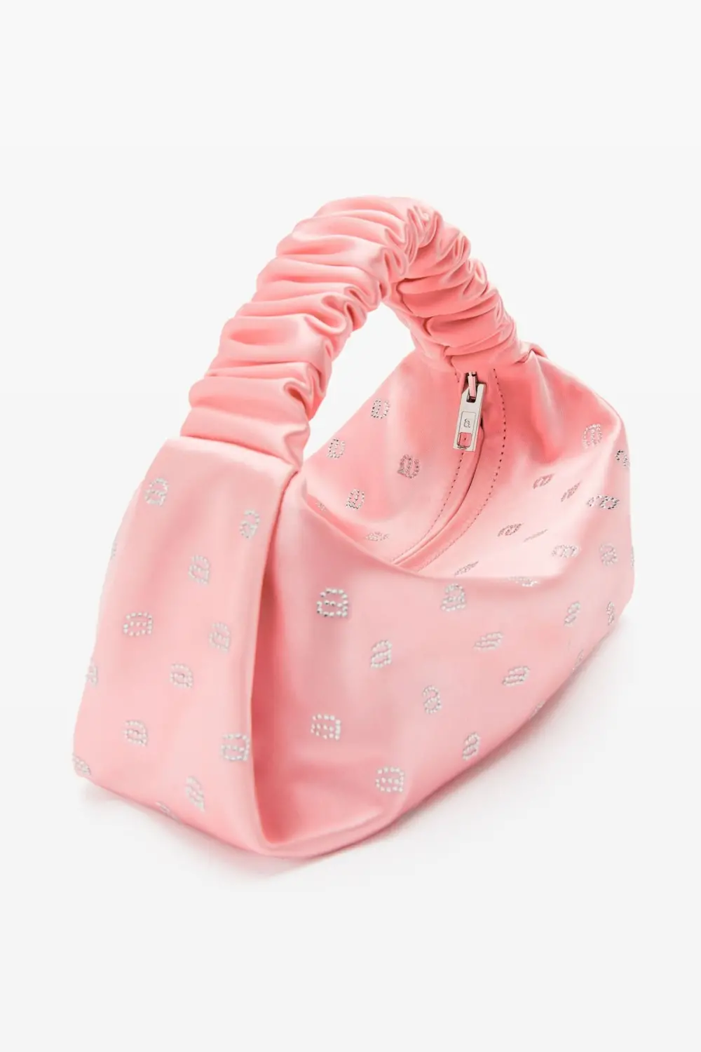 Túi Alexander Wang Hotfix Scrunchie Mini Bag In Satin 'Prism Pink' 20123R30T671 - Ảnh 4