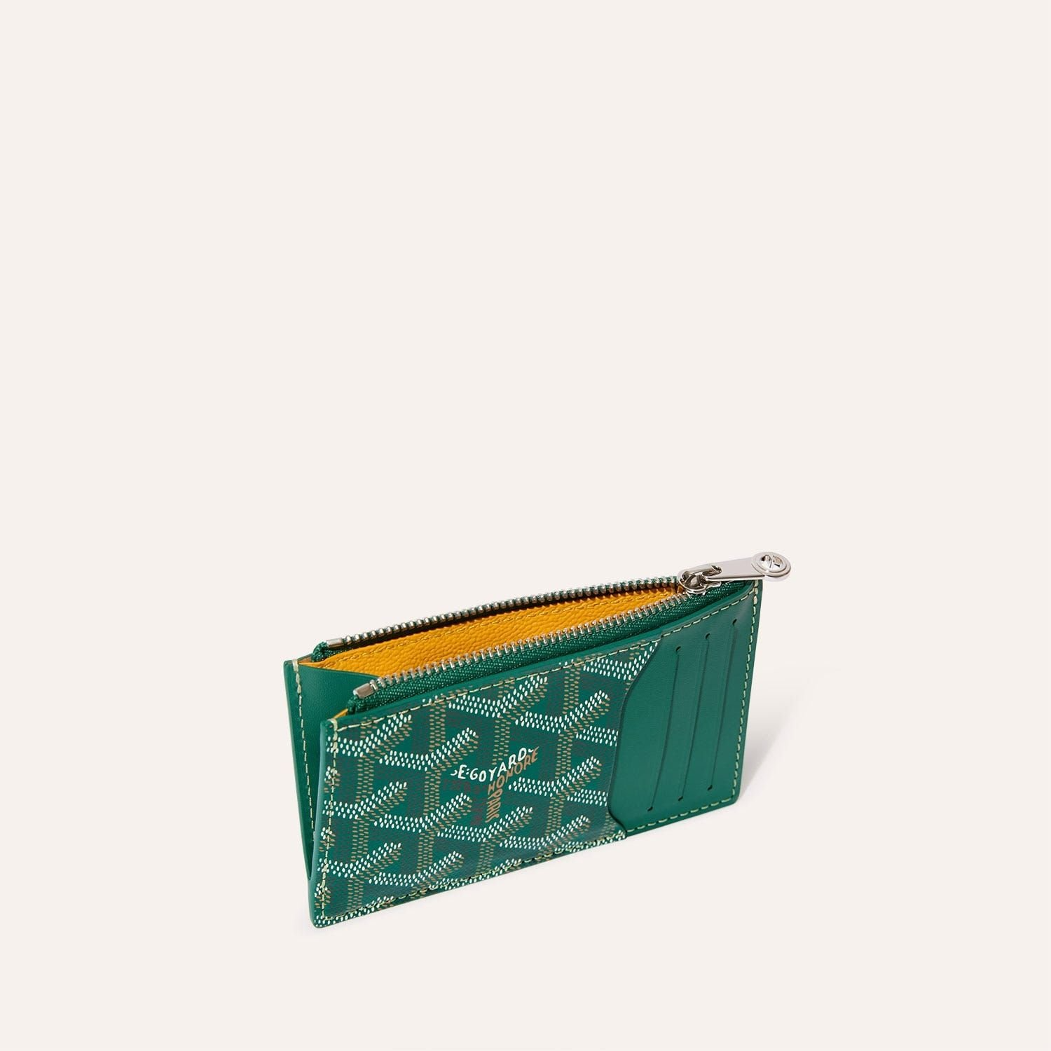 Ví Goyard Bourbon Zipped Card Holder ‘Green’ BOURBOPMLTY09CL09P - Ảnh 3