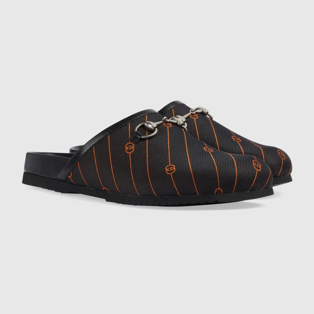 Dép Gucci Slipper With Horsebit ‘Black’ 745840-FACFI-8453 - Ảnh 3