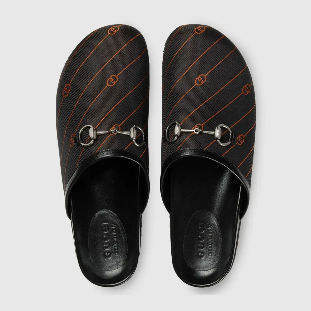 Dép Gucci Slipper With Horsebit ‘Black’ 745840-FACFI-8453 - Ảnh 5