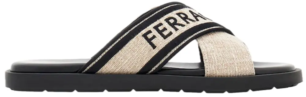 Dép Salvatore Ferragamo Sandal ‘Beige Black’ 028587-773762