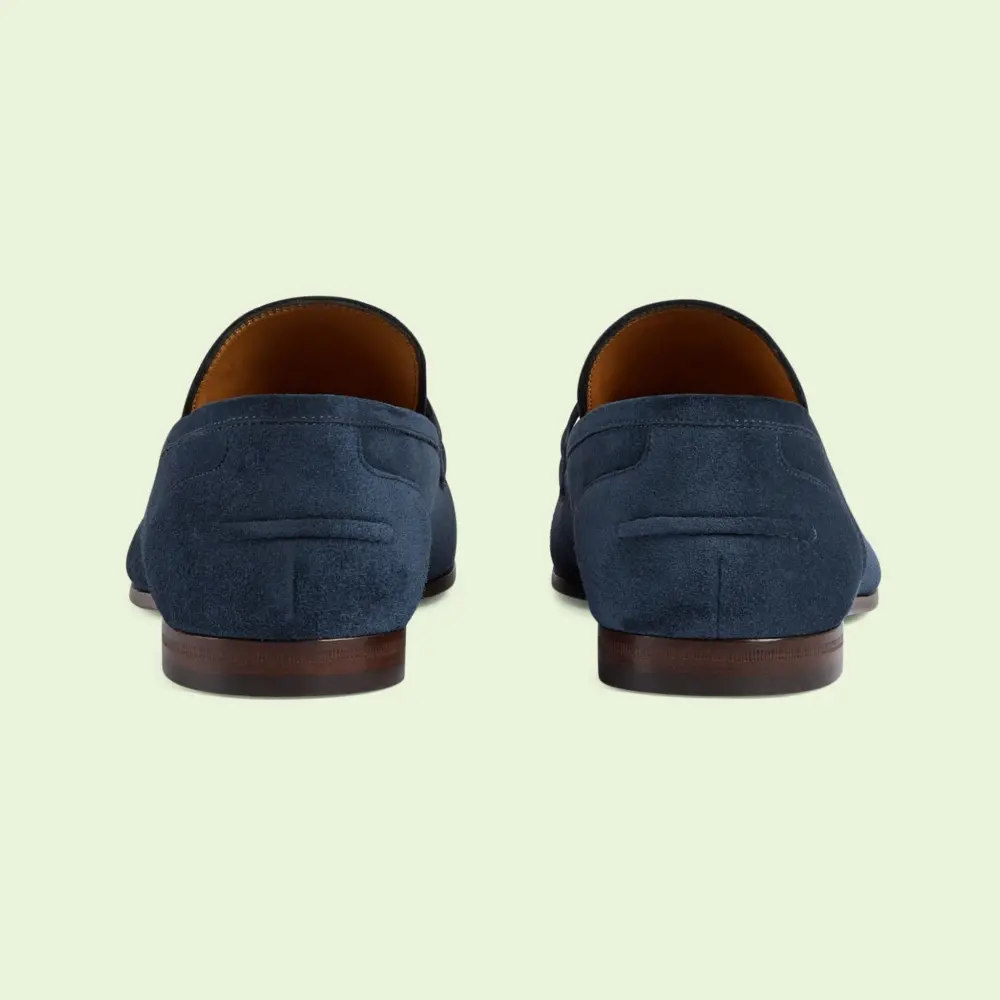 Giày Gucci Jordaan Loafer 'Blue Suede' 406994-CH000-4009 - Ảnh 3