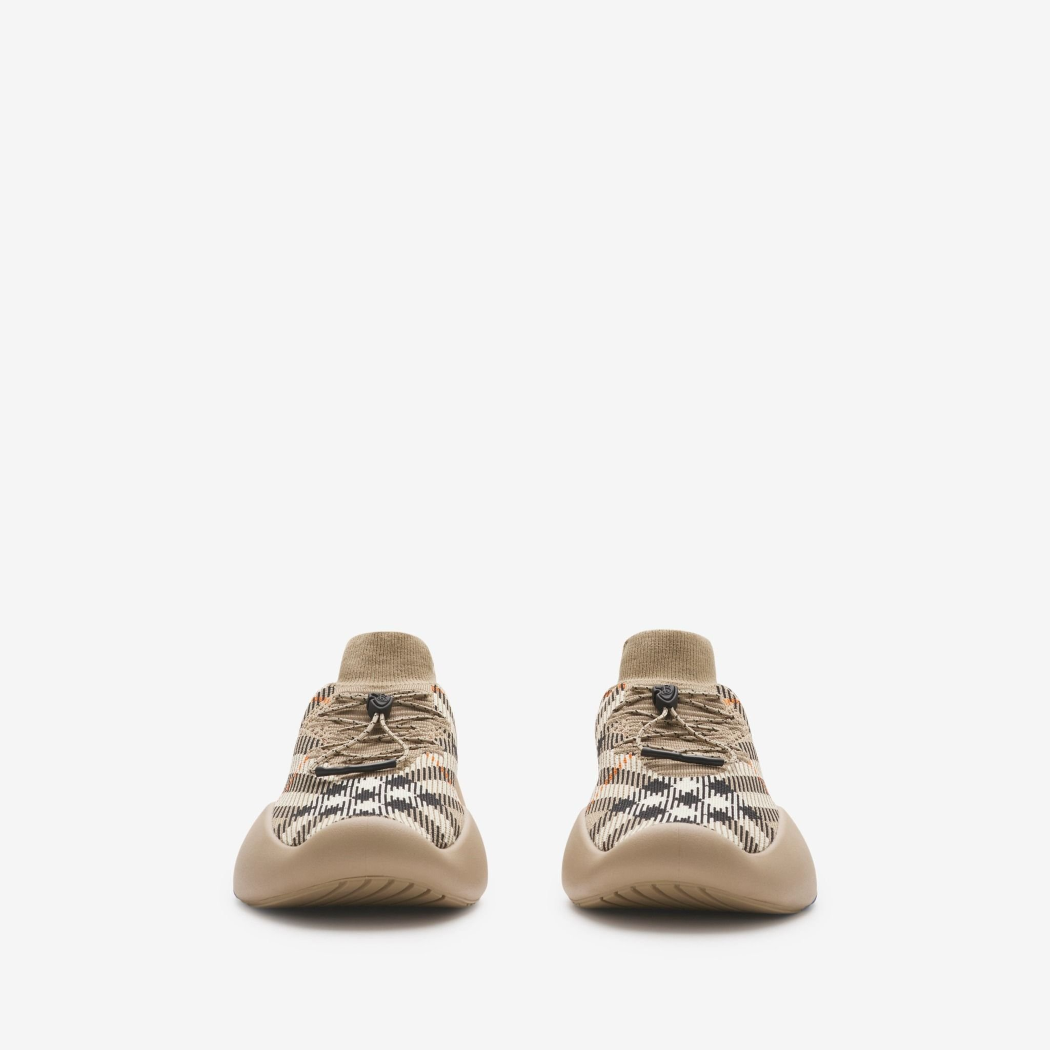 Giày Burberry Check Knit Neptune Sneakers ‘Sand’ 80993261 - Ảnh 5
