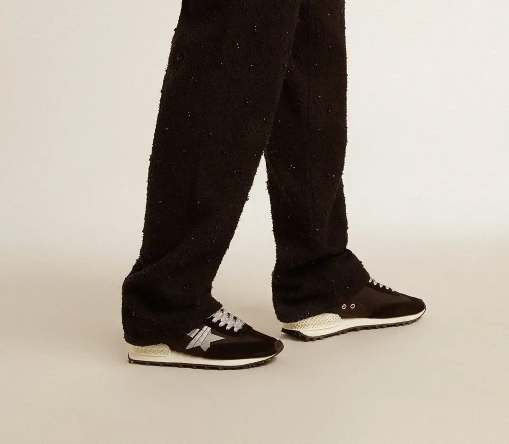 Giày Golden Goose Marathon ‘Black’ GWF00684-F005675-90179 - Ảnh 5