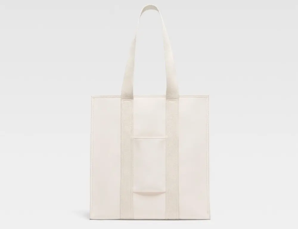 Túi Jacquemus Cuerda Shopper Bag ‘White’ 236BA305-3137-110 - Ảnh 3