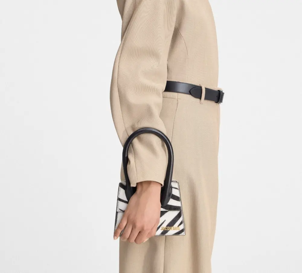 Alternative view of Túi Jacquemus The Medium Chiquito ‘Zebra’ 213BA002-3209-9DZ