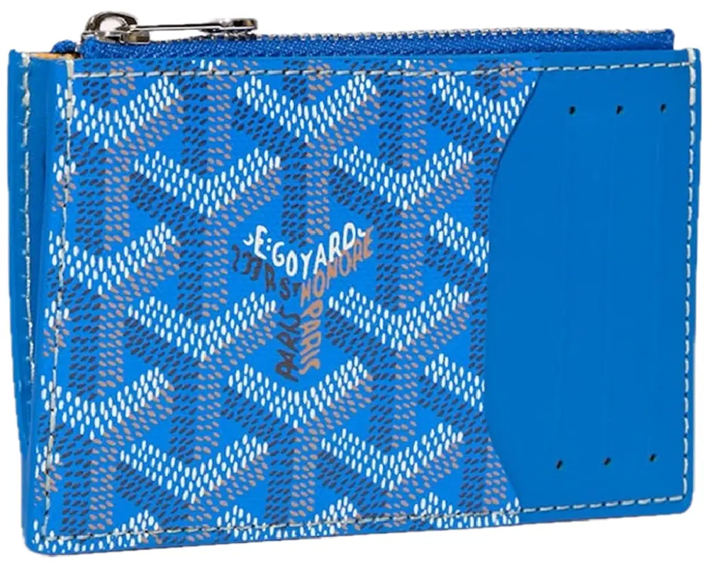 Ví Goyard Bourbon Zipped Card Holder ‘Blue’ BOURBOPMLTY10CL10P