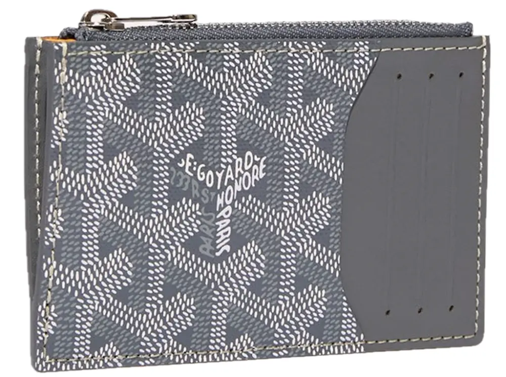Ví Goyard Bourbon Zipped Card Holder ‘Grey’ BOURBOPMLTY51CL51P
