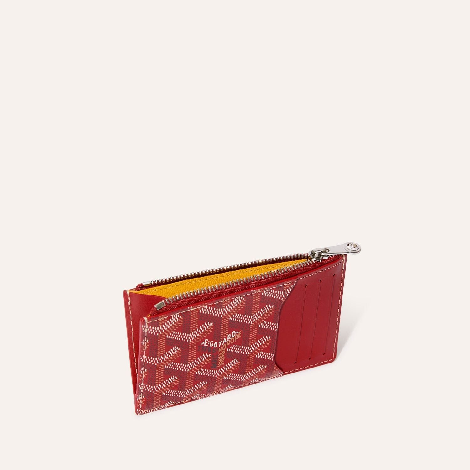 Ví Goyard Bourbon Zipped Card Holder ‘Red’ BOURBOPMLTY02CL02P - Ảnh 3