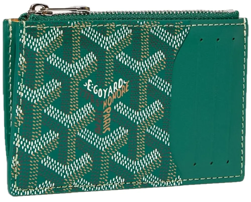 Ví Goyard Bourbon Zipped Card Holder ‘Green’ BOURBOPMLTY09CL09P